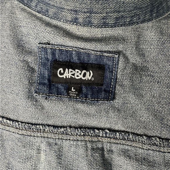 Mens CARBON JEAN Vest Size L - Picture 6 of 9